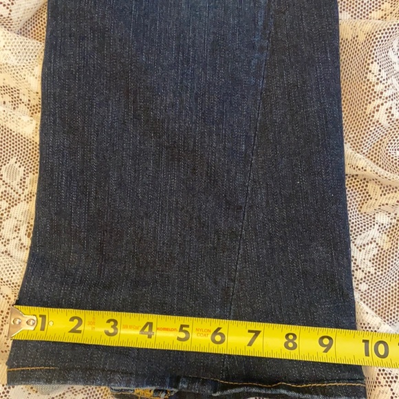 Y2K True Religion Women’s Denim Jeans LARGE LOGO BACK FLAP POCKETS STITCHING 31 - Picture 15 of 16